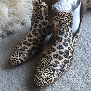 Multi animal print booties